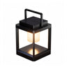 Qoziya CubeLight  Pro - Solare LED Tischlaterne Schwarz Eckig